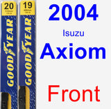 Front Wiper Blade Pack for 2004 Isuzu Axiom - Premium