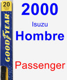 Passenger Wiper Blade for 2000 Isuzu Hombre - Premium