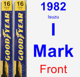 Front Wiper Blade Pack for 1982 Isuzu I-Mark - Premium