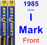 Front Wiper Blade Pack for 1985 Isuzu I-Mark - Premium