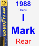 Rear Wiper Blade for 1988 Isuzu I-Mark - Premium