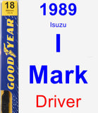 Driver Wiper Blade for 1989 Isuzu I-Mark - Premium