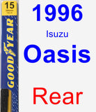 Rear Wiper Blade for 1996 Isuzu Oasis - Premium