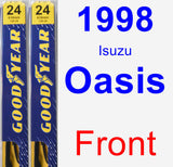 Front Wiper Blade Pack for 1998 Isuzu Oasis - Premium