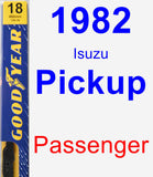 Passenger Wiper Blade for 1982 Isuzu Pickup - Premium