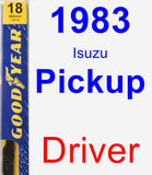 Driver Wiper Blade for 1983 Isuzu Pickup - Premium