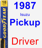 Driver Wiper Blade for 1987 Isuzu Pickup - Premium