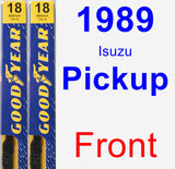 Front Wiper Blade Pack for 1989 Isuzu Pickup - Premium