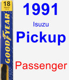 Passenger Wiper Blade for 1991 Isuzu Pickup - Premium