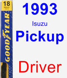 Driver Wiper Blade for 1993 Isuzu Pickup - Premium