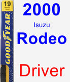 Driver Wiper Blade for 2000 Isuzu Rodeo - Premium