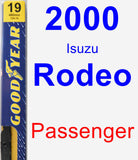 Passenger Wiper Blade for 2000 Isuzu Rodeo - Premium