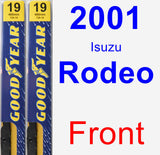 Front Wiper Blade Pack for 2001 Isuzu Rodeo - Premium