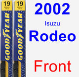 Front Wiper Blade Pack for 2002 Isuzu Rodeo - Premium