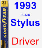 Driver Wiper Blade for 1993 Isuzu Stylus - Premium