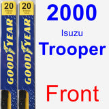 Front Wiper Blade Pack for 2000 Isuzu Trooper - Premium