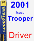 Driver Wiper Blade for 2001 Isuzu Trooper - Premium