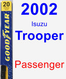 Passenger Wiper Blade for 2002 Isuzu Trooper - Premium