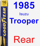 Rear Wiper Blade for 1985 Isuzu Trooper - Premium