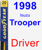 Driver Wiper Blade for 1998 Isuzu Trooper - Premium