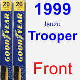 Front Wiper Blade Pack for 1999 Isuzu Trooper - Premium