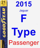 Passenger Wiper Blade for 2015 Jaguar F-Type - Premium