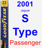 Passenger Wiper Blade for 2001 Jaguar S-Type - Premium