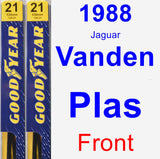 Front Wiper Blade Pack for 1988 Jaguar Vanden Plas - Premium