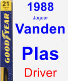 Driver Wiper Blade for 1988 Jaguar Vanden Plas - Premium