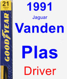 Driver Wiper Blade for 1991 Jaguar Vanden Plas - Premium