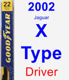 Driver Wiper Blade for 2002 Jaguar X-Type - Premium