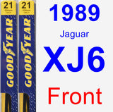 Front Wiper Blade Pack for 1989 Jaguar XJ6 - Premium