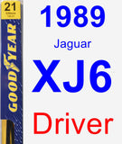 Driver Wiper Blade for 1989 Jaguar XJ6 - Premium