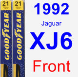 Front Wiper Blade Pack for 1992 Jaguar XJ6 - Premium