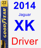 Driver Wiper Blade for 2014 Jaguar XK - Premium