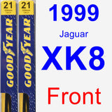 Front Wiper Blade Pack for 1999 Jaguar XK8 - Premium