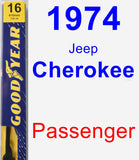 Passenger Wiper Blade for 1974 Jeep Cherokee - Premium