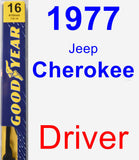 Driver Wiper Blade for 1977 Jeep Cherokee - Premium