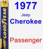 Passenger Wiper Blade for 1977 Jeep Cherokee - Premium