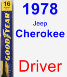 Driver Wiper Blade for 1978 Jeep Cherokee - Premium