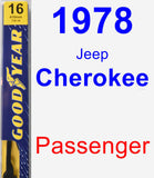 Passenger Wiper Blade for 1978 Jeep Cherokee - Premium