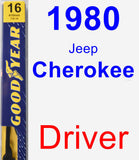 Driver Wiper Blade for 1980 Jeep Cherokee - Premium