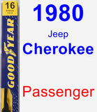 Passenger Wiper Blade for 1980 Jeep Cherokee - Premium