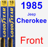 Front Wiper Blade Pack for 1985 Jeep Cherokee - Premium