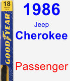 Passenger Wiper Blade for 1986 Jeep Cherokee - Premium