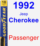 Passenger Wiper Blade for 1992 Jeep Cherokee - Premium