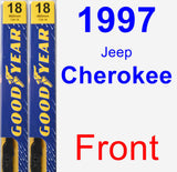 Front Wiper Blade Pack for 1997 Jeep Cherokee - Premium