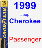 Passenger Wiper Blade for 1999 Jeep Cherokee - Premium