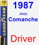 Driver Wiper Blade for 1987 Jeep Comanche - Premium