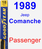 Passenger Wiper Blade for 1989 Jeep Comanche - Premium